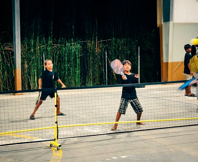 Community pickleball gathering